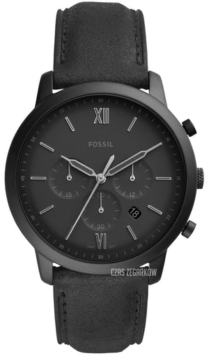  Shop Authentic Fossil Neutra Chronograph Black Dial Black Leather Strap Watch for Men - FS5503 - Luxxuri