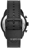  Shop Authentic Fossil Bronson Chronograph Black Dial Black Leather Strap Watch for Men - FS5874 - Luxxuri