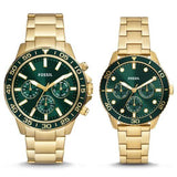  Shop Authentic Fossil Bannon Multifunction Chronograph Green Dial Gold Steel Strap Watch for Men - BQ2493 - Luxxuri