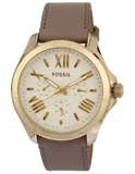  Shop Authentic Fossil Cecile Champagne Dial Grey Leather Strap Watch for Women - AM4529 - Luxxuri