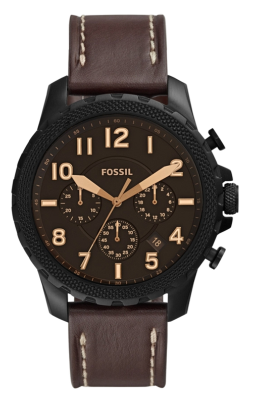  Shop Authentic Fossil Bowman Chronograph Brown Dial Brown Leather Strap Watch for Men - FS5601 - Luxxuri