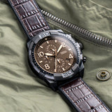  Shop Authentic Fossil Bronson Chronograph Brown Dial Brown Leather Strap Watch for Men - FS5713 - Luxxuri