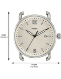  Shop Authentic Fossil The Commuter White Dial Brown Leather Strap Watch for Men - FS5275 - Luxxuri