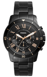  Shop Authentic Fossil Grant Sport Chronograph Black Dial Black Steel Strap Watch for Men - FS5374 - Luxxuri