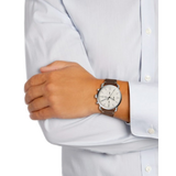  Shop Authentic Fossil The Commuter White Dial Brown Leather Strap Watch for Men - FS5402 - Luxxuri