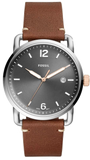  Shop Authentic Fossil Commuter Grey Dial Brown Leather Strap Watch for Men - FS5417 - Luxxuri