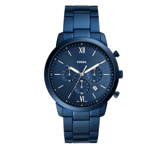  Shop Authentic Fossil Neutra Chronograph Blue Dial Blue Steel Strap Watch for Men - FS5826 - Luxxuri