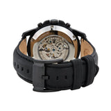  Shop Authentic Fossil Grant Automatic Black Dial Black Leather Strap Watch for Men - ME3028 - Luxxuri