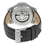  Shop Authentic Fossil Grant Automatic Skeleton White Dial Black Leather Strap Watch for Men - ME3101 - Luxxuri