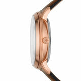  Shop Authentic Fossil Neutra Automatic Skeleton Black Dial Brown Leather Strap Watch for Men - ME3195 - Luxxuri