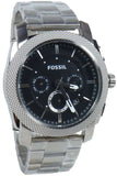  Shop Authentic Fossil Machine Chronograph Black Dial Silver Steel Strap Watch for Men - FS4776 - Luxxuri