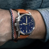  Shop Authentic Fossil The Commuter Blue Dial Brown Leather Strap Watch for Men - FS5401 - Luxxuri