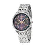  Shop Authentic Fossil Tailor Mother of Pearl Black Dial Silver Steel Strap Watch for Women - ES3911 - Luxxuri