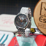  Shop Authentic Fossil Tailor Mother of Pearl Black Dial Silver Steel Strap Watch for Women - ES3911 - Luxxuri