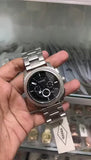  Shop Authentic Fossil Machine Chronograph Black Dial Silver Steel Strap Watch for Men - FS4776 - Luxxuri