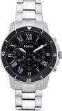  Shop Authentic Fossil Grant Sport Chronograph Black Dial Silver Steel Strap Watch for Men - FS5236 - Luxxuri