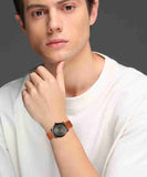  Shop Authentic Fossil Commuter Three Hand Date Black Dial Brown Leather Strap Watch for Men - FS5276 - Luxxuri