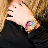  Shop Authentic Guess Confetti Multifunction Multicolor Dial Rose Gold Steel Strap Watch For Women - GW0483L3 - Luxxuri