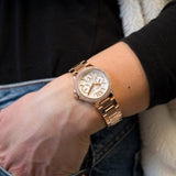  Shop Authentic Michael Kors Camille Multifunction White Dial Rose Gold Steel Strap Watch For Women - MK6845 - Luxxuri