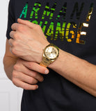  Shop Authentic Guess Connoisseur Gold Dial Gold Steel Strap Watch for Men - GW0265G2 - Luxxuri