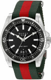  Shop Authentic Gucci Dive Black Dial Two Tone NATO Strap Watch For Men - YA136206 - Luxxuri