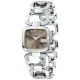  Shop Authentic Gucci G Gucci Brown Dial Silver Steel Strap Watch For Women - YA125507 - Luxxuri