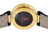  Shop Authentic Gucci Interlocking G Grammy Special Edition Black Dial Black Leather Strap Watch for Women - YA133312 - Luxxuri