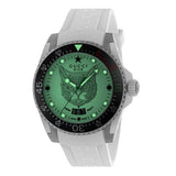  Shop Authentic Gucci Dive Tiger White Dial White Rubber Strap Watch For Men - YA136329 - Luxxuri