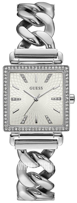  Shop Authentic Guess Vanity Diamonds White Dial Silver Steel Strap Watch for Women - W1030L1 - Luxxuri
