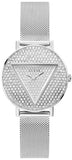  Shop Authentic Guess Iconic Diamonds Silver Dial Silver Mesh Bracelet Watch For Women - GW0477L1 - Luxxuri