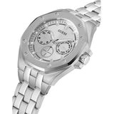  Shop Authentic Guess Analog Quartz Silver Dial Silver Steel Strap Watch For Men - U0377G1 - Luxxuri