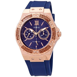  Shop Authentic Guess Limelight Blue Dial Blue Silicone Strap Watch For Women - W1053L1 - Luxxuri