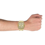  Shop Authentic Guess Phoenix Multifunction Crystals Gold Dial Gold Steel Strap Watch For Men - GW0094G2 - Luxxuri