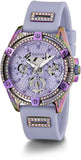  Shop Authentic Guess Queen Quartz Purple Dial Purple Silicone Strap Watch For Women - GW0536L4 - Luxxuri