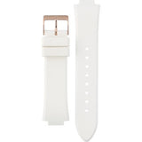  Shop Authentic Guess Confetti Crystal Rose Gold Dial White Silicone Strap Watch For Women - W1098L5 - Luxxuri