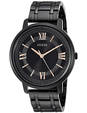  Shop Authentic Guess Montauk Black Tone Stainless Steel Watch For Women - W0933L4 - Luxxuri