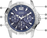  Shop Authentic Guess Oasis Multifunction Blue Dial Two Tone Steel Strap Watch for Men- W0366G2 - Luxxuri