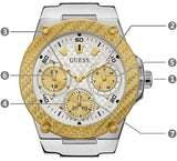  Shop Authentic Guess Zena Analog White Dial White Rubber Strap Watch For Women - W1094L1 - Luxxuri