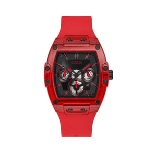  Shop Authentic Guess Phoenix Multifunction Black Dial Red Rubber Strap Watch for Men - GW0203G5 - Luxxuri