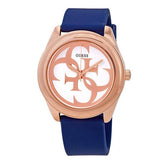  Shop Authentic Guess G Twist White Dial Blue Silicone Strap Watch For Women - W0911L6 - Luxxuri