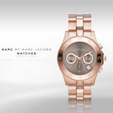  Shop Authentic Marc Jacobs Blade Chronograph Brown Dial Rose Gold Steel Strap Watch for Women - MBM3308 - Luxxuri