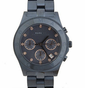  Shop Authentic Marc Jacobs Blade Chronograph Blue Dial Blue Steel Strap Watch for Women - MBM8581 - Luxxuri