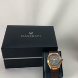  Shop Authentic Maserati Triconic Chronograph Grey Dial Brown Leather Strap Watch For Men - R8871639003 - Luxxuri