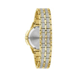 Shop Authentic Bulova Crystal Collection Silver Crystal Dial Gold Steel Strap Watch for Women - 98L228 - Luxxuri