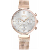  Shop Authentic Hugo Boss Flawless White Dial Gold Mesh Bracelet Watch for Women - 1502553 - Luxxuri