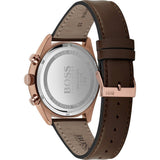  Shop Authentic Hugo Boss Champion Blue Dial Brown Leather Strap Watch for Men - 1513817 - Luxxuri