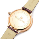  Shop Authentic Swarovski Crystal Frost Red Dial Red Leather Strap Watch for Women - 5484064 - Luxxuri