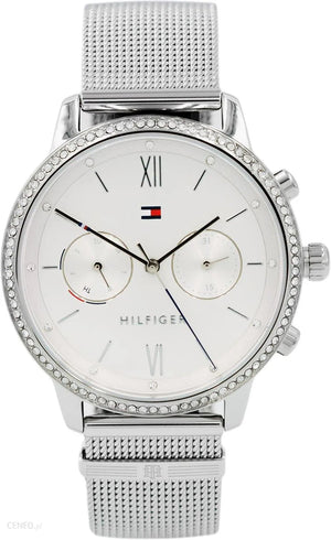  Shop Authentic Tommy Hilfiger Blake Diamonds Silver Dial Silver Mesh Bracelet Watch for Women - 1782301 - Luxxuri