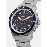  Shop Authentic Fossil Grant Sport Chronograph Blue Dial Silver Steel Strap Watch for Men - FS5238 - Luxxuri