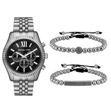  Shop Authentic Michael Kors Lexington Chronograph Black Dial Black Steel Strap Watch For Men - MK8602 - Luxxuri